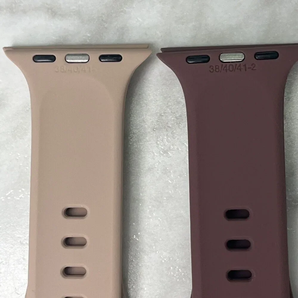 5 Pack Of Apple Watch Wrist Bands, Pinks, beige, burgundy.. For 38, 40, 41mm New